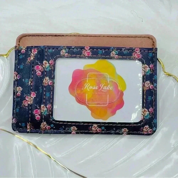 Chic Floral Card RFID-Blocking Faux Leather Wallet - Picture 5 of 6